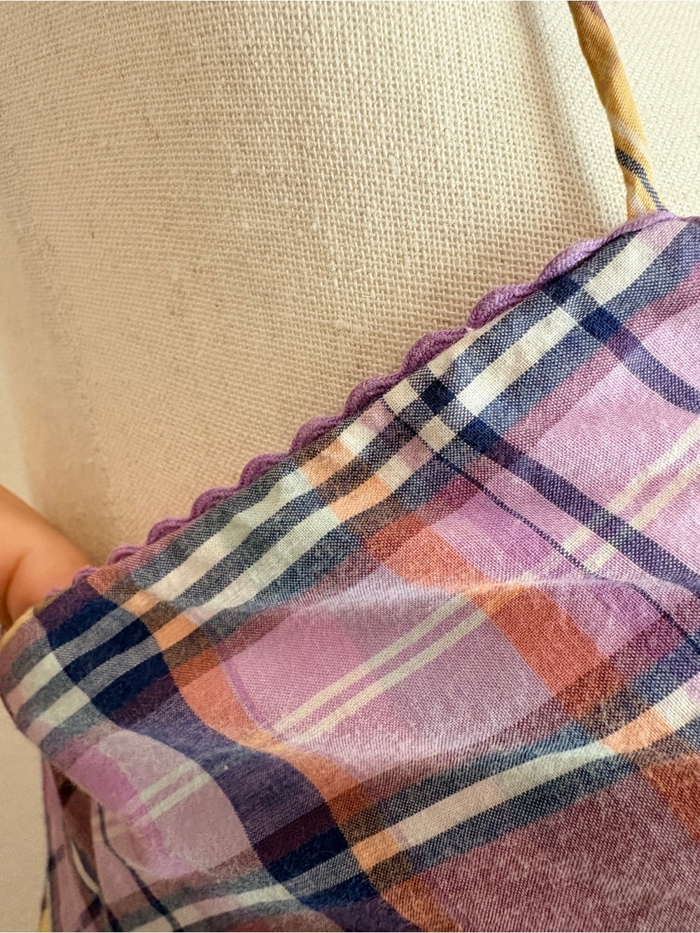 Vintage 90s Ralph Lauren Plaid Slip Dress - Picture 11 of 13